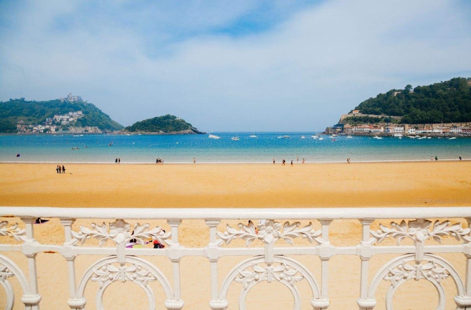 The beach of San Sebastián.