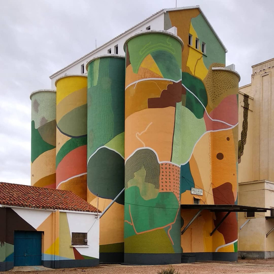 One of Sixeart's pieces in Castilla-La Mancha, Spain.