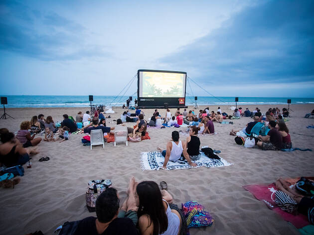 Movie on the beach